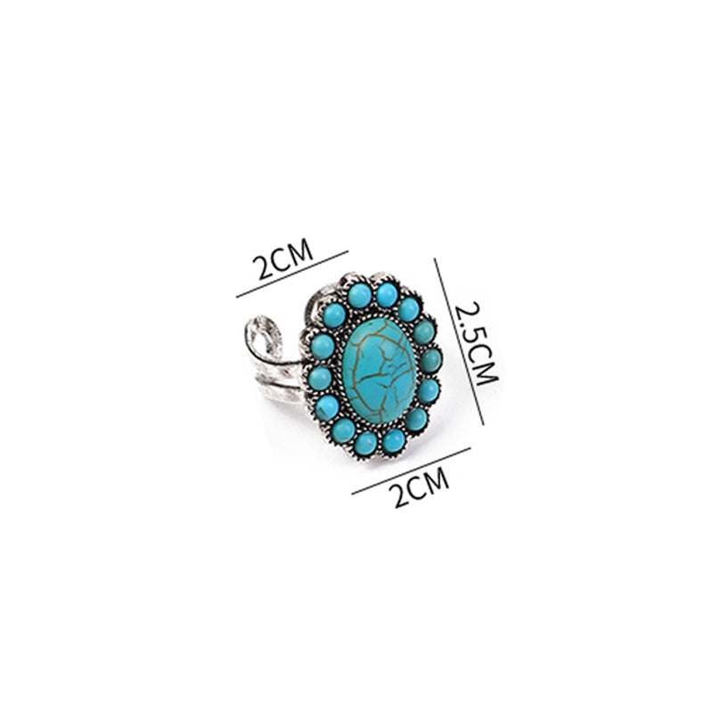 Western Ethnic Turquoise Ring