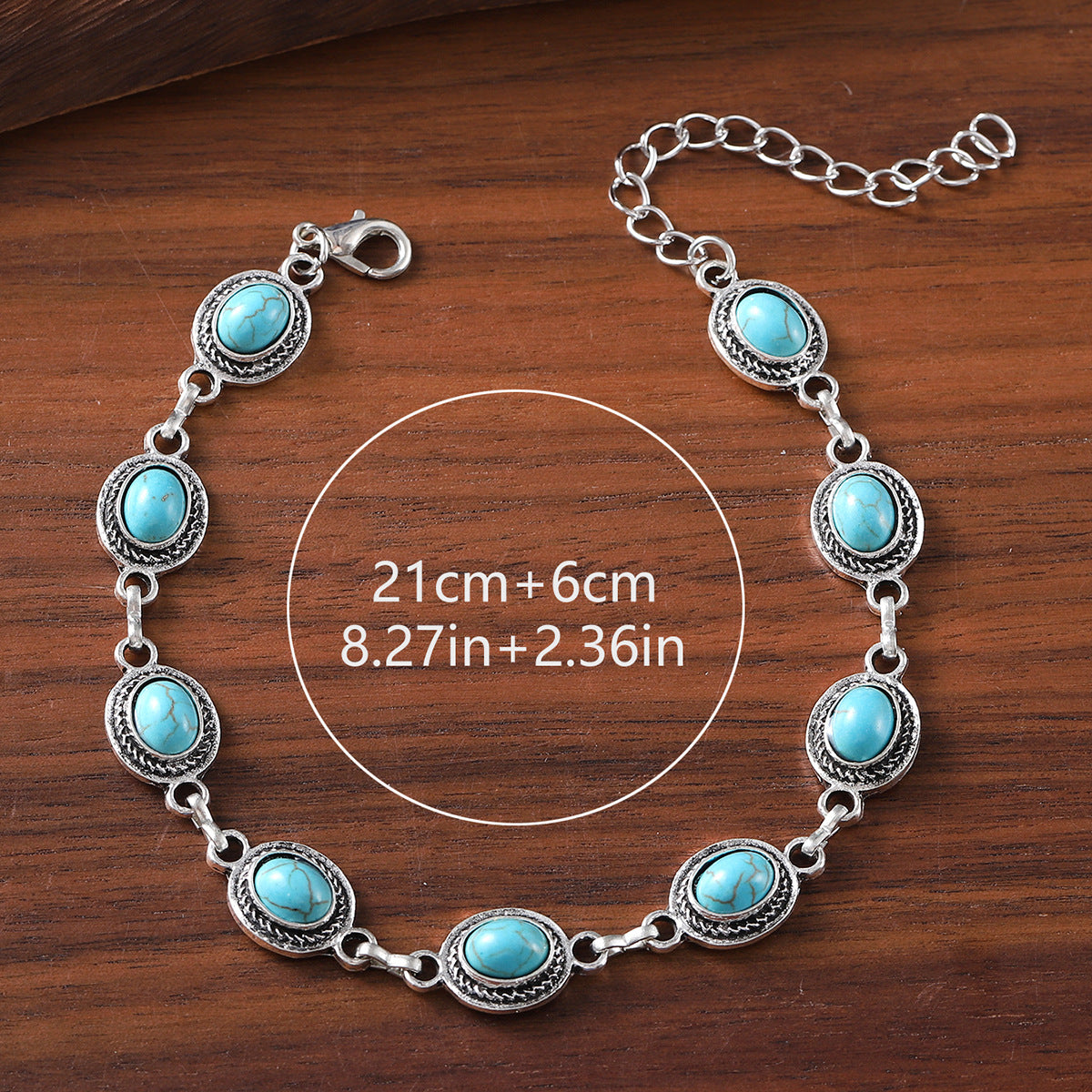 Western Bohemian Vintage Turquoise Bracelet