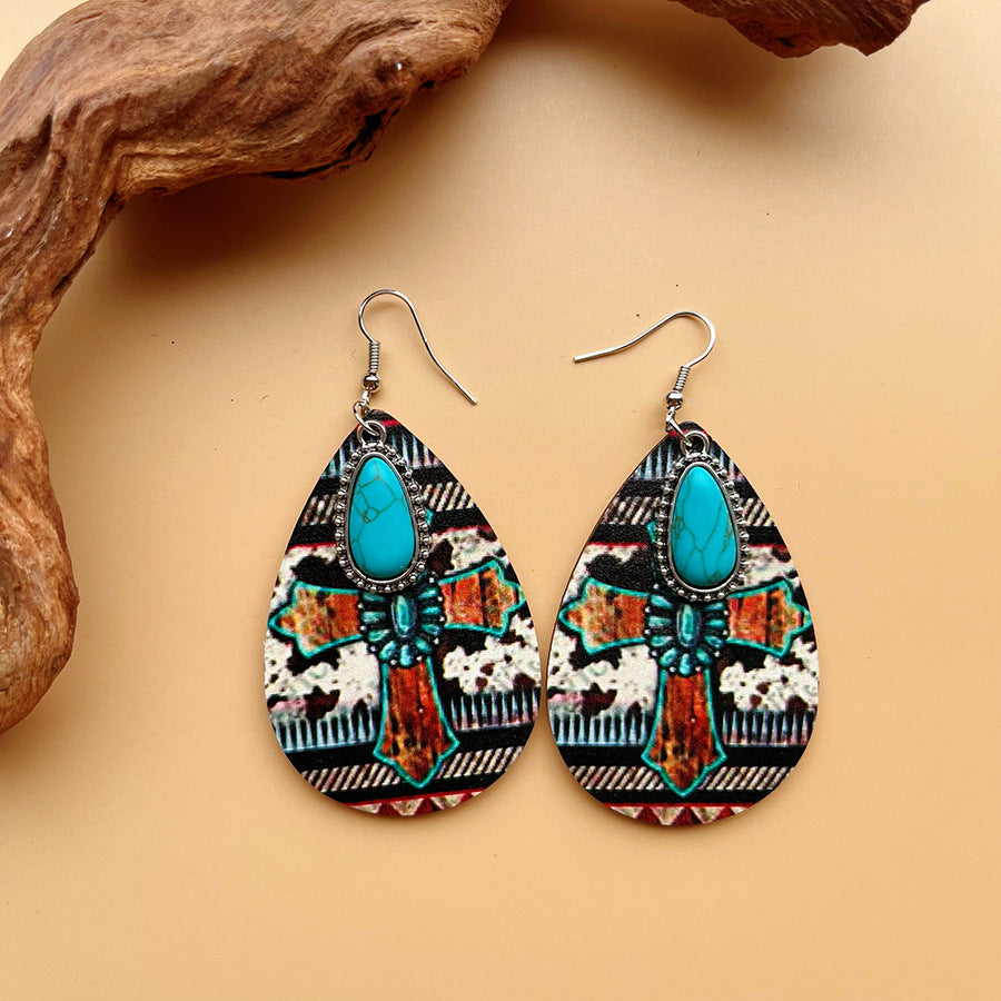 Retro Ethnic Fashion Western Bohemian Style Earrings