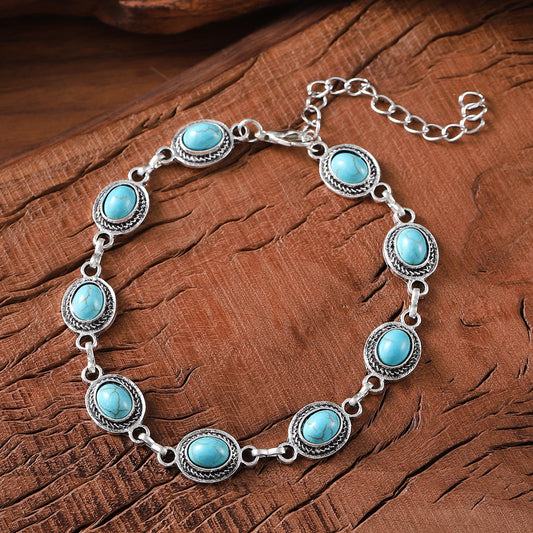 Western Bohemian Vintage Turquoise Bracelet