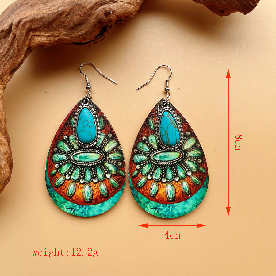 Retro Ethnic Fashion Western Bohemian Style Earrings