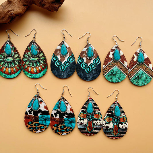 Retro Ethnic Fashion Western Bohemian Style Earrings