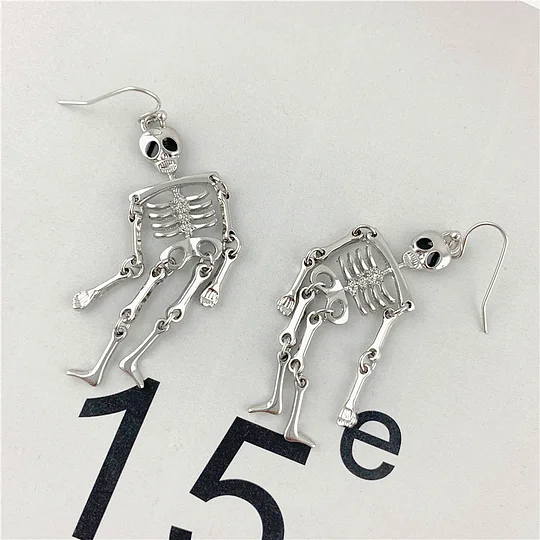 Skull Drop Earrings