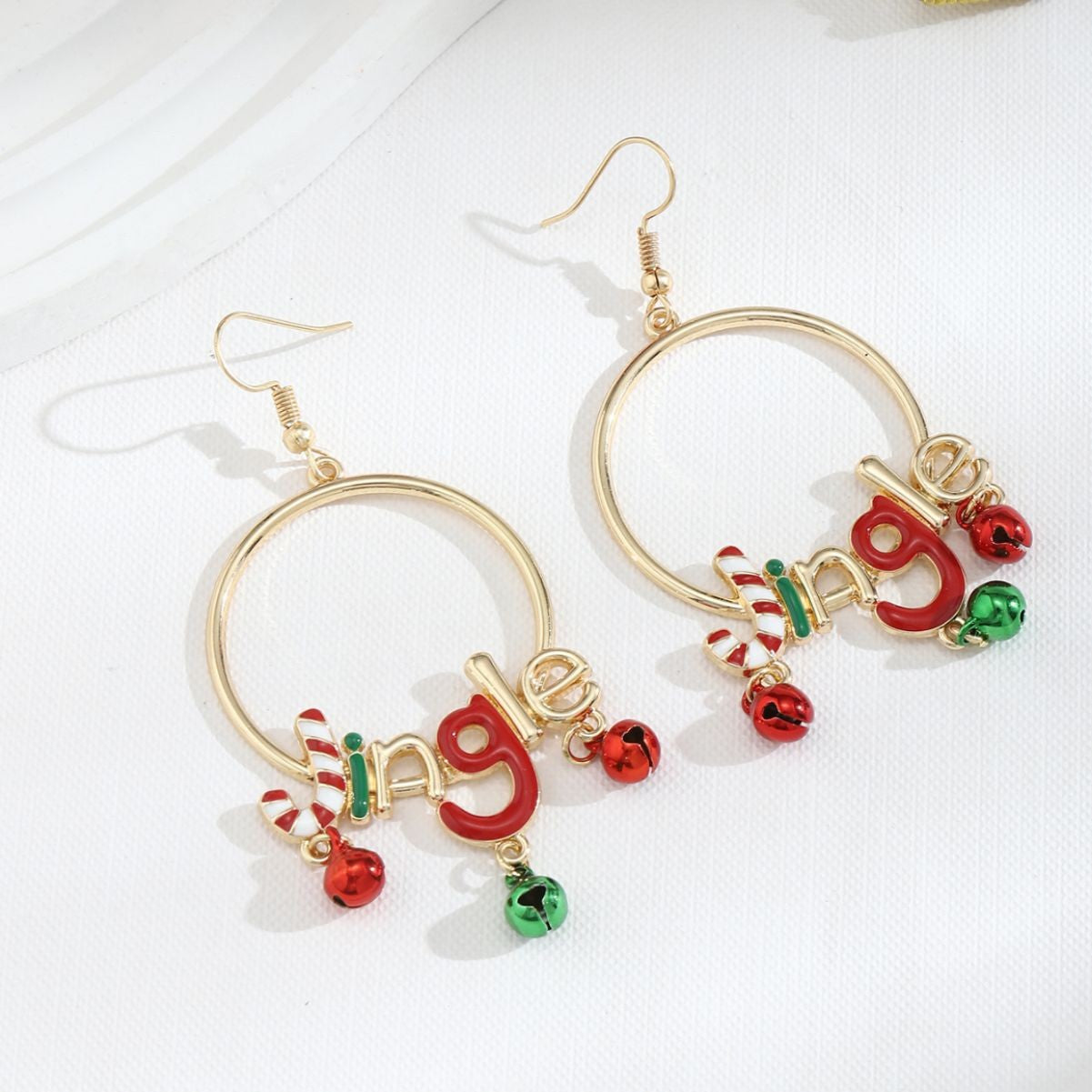 Christmas Sugar Walking Stick Earring