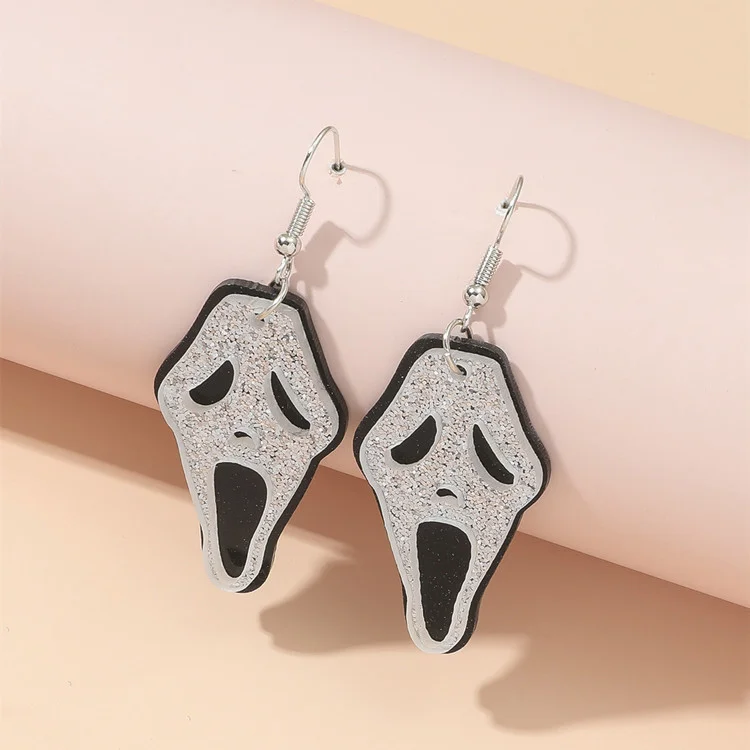 Geometric Skull Earrings