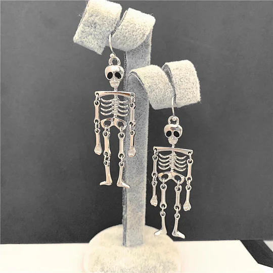 Skull Drop Earrings