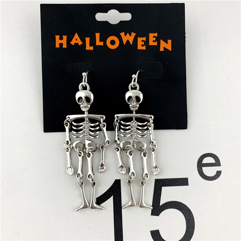 Skull Drop Earrings