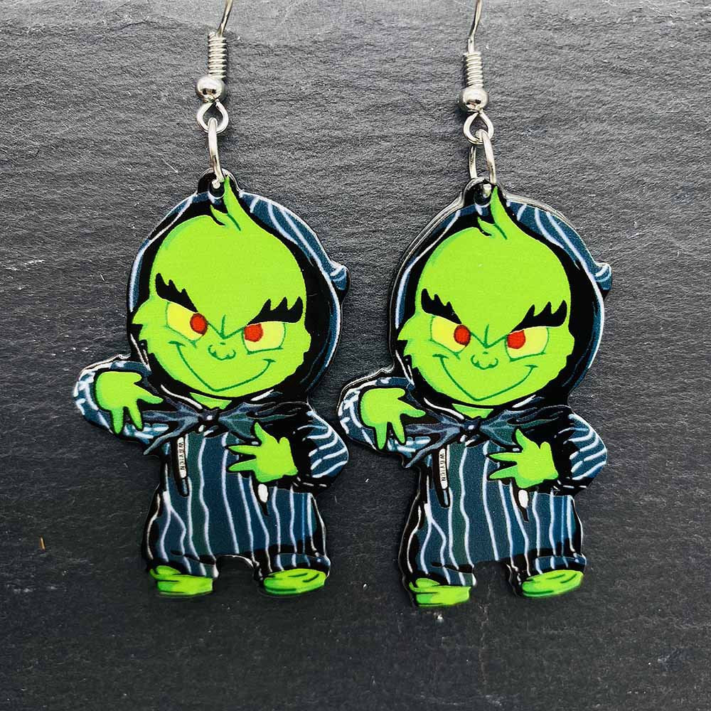 Halloween Horror Movie Scary Skull Earrings