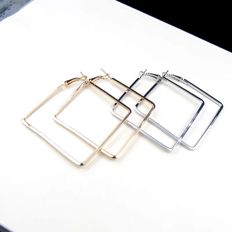 Women's Personality Geometric Square Earrings