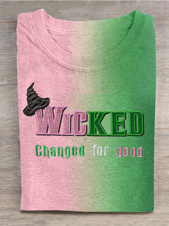 Wicked Change For Good Contrast Gradient T-Shirt