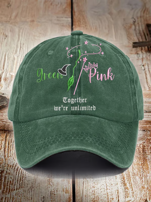 Unisex Retro Good Witch Washed Hat