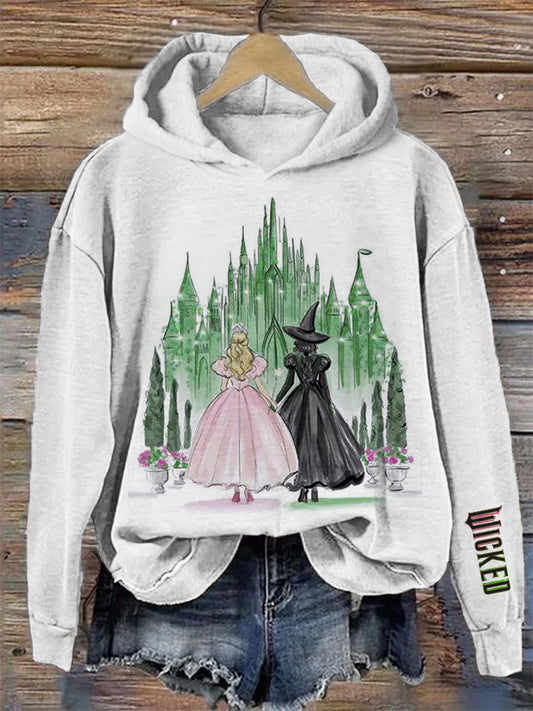 Movie Inspired Witch & Princess Art Hoodie