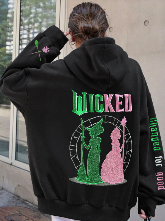 Movie Inspired Witch & Princess Oversize Hoodie