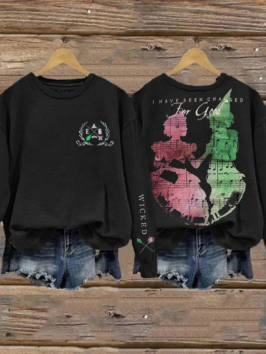 Changed For Good Witch & Princess Sheet Music Sweatshirt