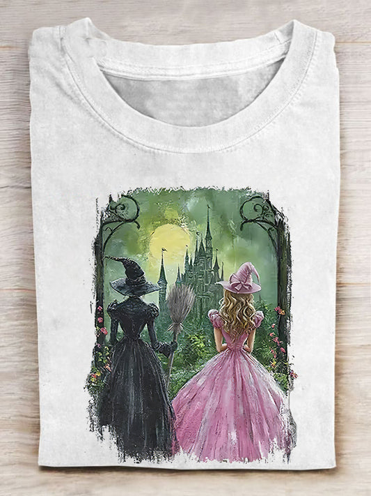 Witch Movie Inspired Printed Crew Neck Women's T-shirt