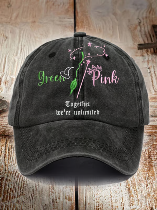 Unisex Retro Good Witch Washed Hat