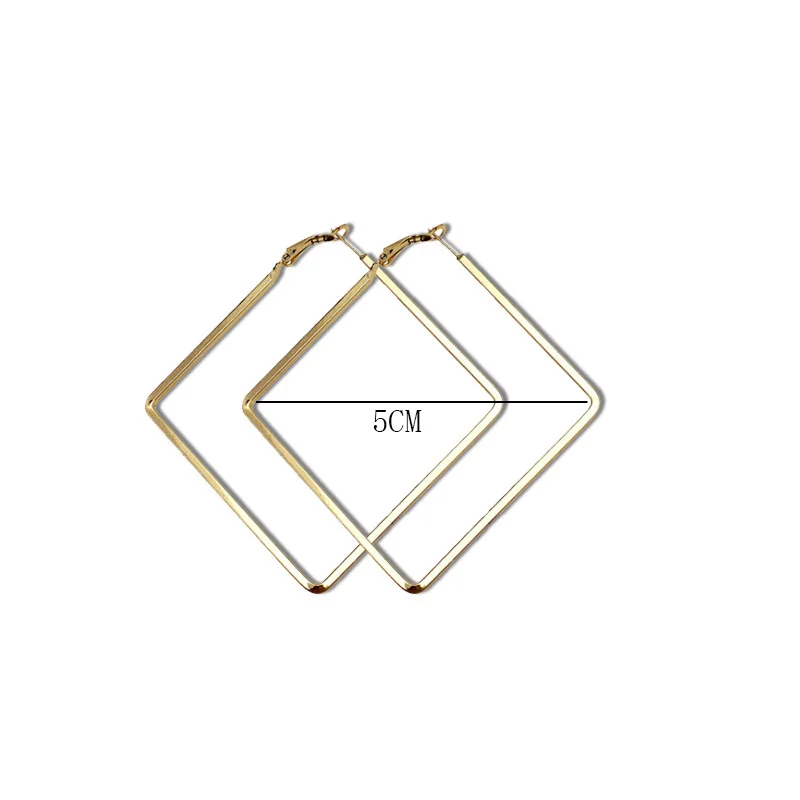 Women's Personality Geometric Square Earrings