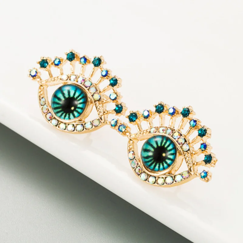 Fashion creative demon eye earrings